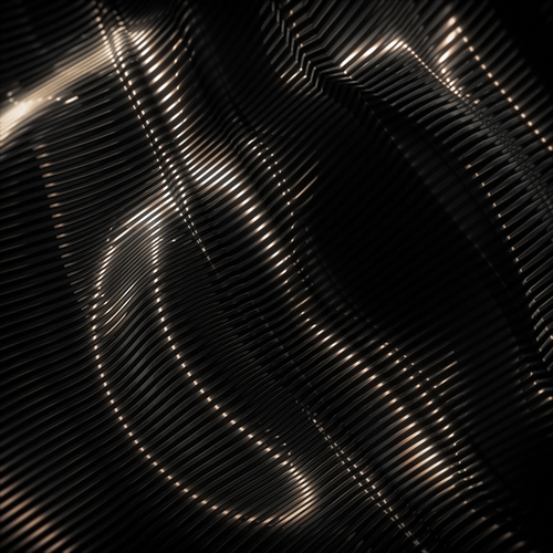 Black Steel Abstraction Mural by cinema4design