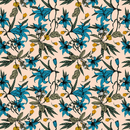 Pattern floral 01 Mural by mmartabc