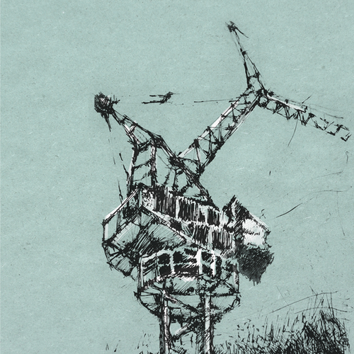 Crane Mural by Georgio Fabrello
