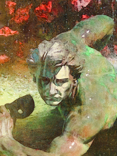 l'homme au masque Mural by Malixx