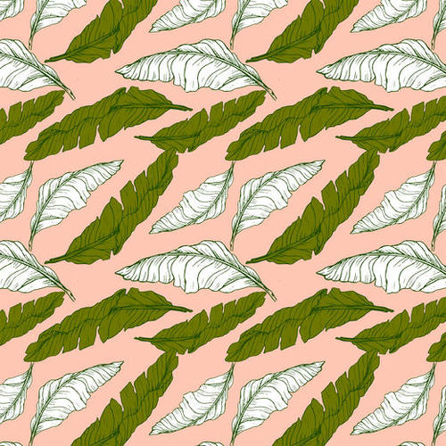 Pattern leaf leaf Mural by mmartabc