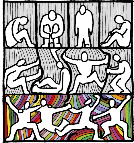Libération Mural by tzigone