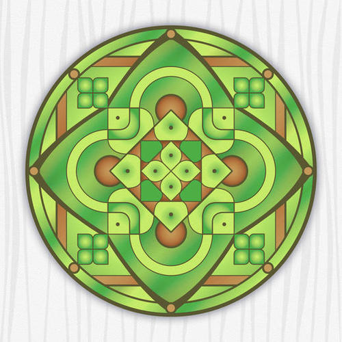 Mandala Compass Mural by Divotomezove