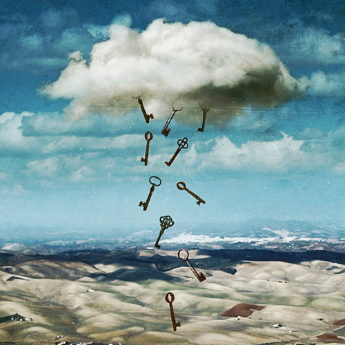 The cloud Mural by Seamless
