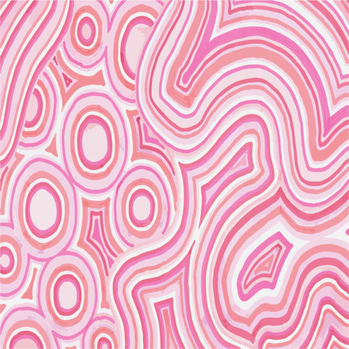 Pink Color Burst Mural by ShinyJill