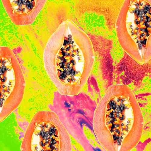 Papaya Mural by Uma Gokhale