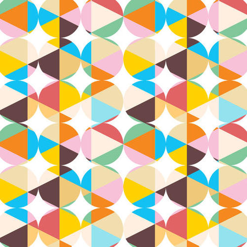 Retro Geometry Mural by Uma Gokhale