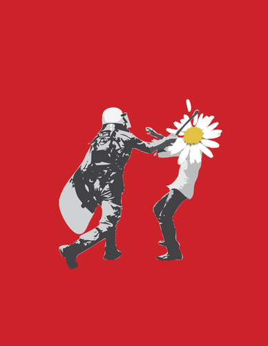 Flower Riot Mural by tzigone
