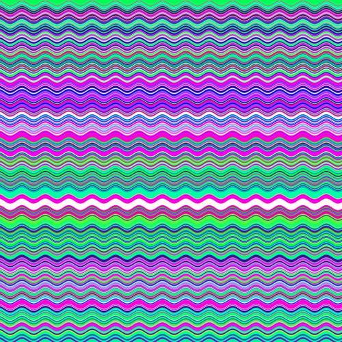 Wavy Pattern Mural by Divotomezove