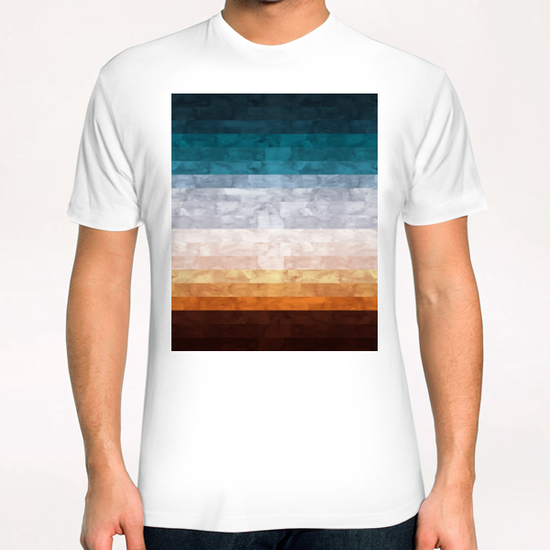 Minimalist landscape watercolor T-Shirt by Vitor Costa