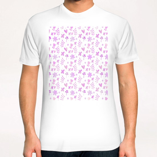 LOVELY FLORAL PATTERN X 0.7 T-Shirt by Amir Faysal