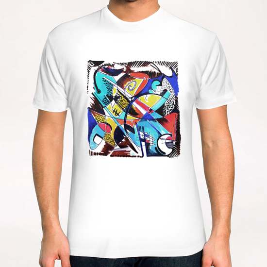 Construction rouge et bleue T-Shirt by Denis Chobelet